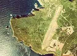 Aerial view of the airport