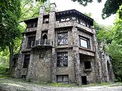 Sauer's "Heidelberg" apartment house, built 1928–1930, part of the Sauer Buildings Historic District in Aspinwall, Pennsylvania.