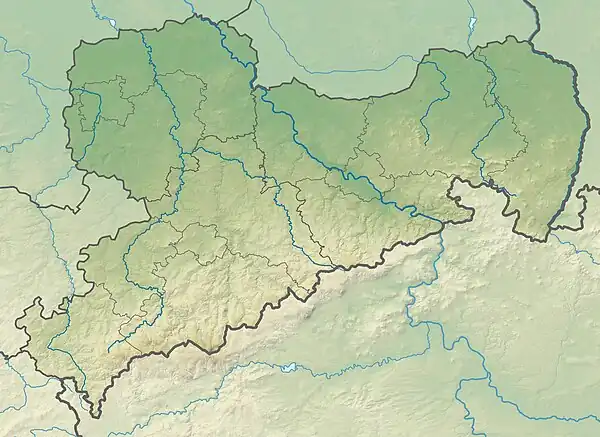 Falkenstein is located in Saxony