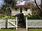 Historic Scandrett homestead front entrance.