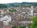 Altstadt of Schaffhausen, Switzerland, as seen from Munot