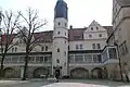 The southern wing of the palace (Ludwigsbau). It holds the Hall of Mirrors and the chapel