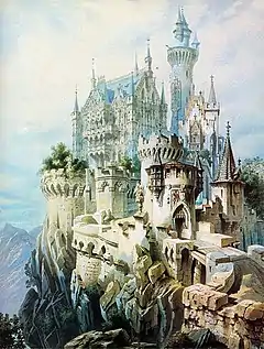 Concept for Falkenstein Castle (c.1883)