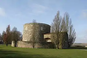 Main building of the Bourdon German war cemetery