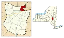 Location in Schoharie County and the state of New York.