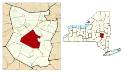 Location in Schoharie County and the state of New York.