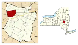 Location in Schoharie County and the state of New York.