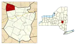 Location in Schoharie County and the state of New York.