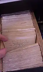 Scholem's card catalog