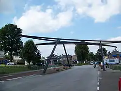 A bridge in the centre of the village