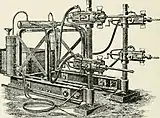 Schram's Rock Drill Carriage used in excavation of the tunnel