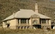 Historic Scofield Utah School building