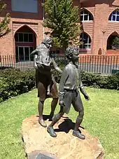 The "Mother and Son" sculpture