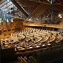 Scottish Parliament debating chamber