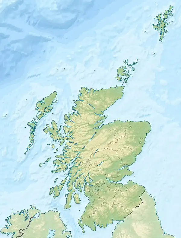 Location of the loch in Scotland.