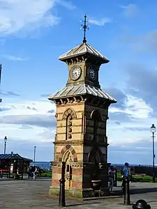 Clock tower, Tynemouth, in 2019