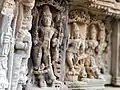 Sculpture on the outer wall of the temple