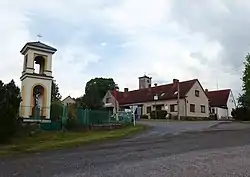 Centre of Seč with a belfry and municipal office