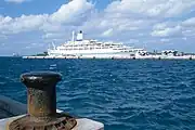 SeaBreeze in the port of Nassau, Bahamas in december 1995.