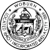 Official seal of Woburn, Massachusetts