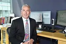 Sean Whelan at his desk