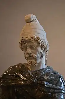 Prisoner with Phrygian cap (Roman statue from the 2nd century), Louvre