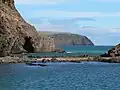 The rugged coastline south of Second Valley jetty looking towards Rapid Bay.