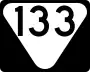 State Route 133 marker