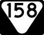 State Route 158 marker