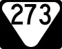 State Route 273 marker