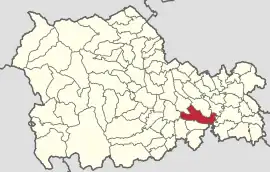 Location in Neamț County