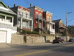 Houses on River Road in Sedamsville