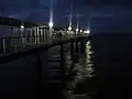 December: Heringsdorf pier at night