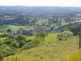 The village of Segonzac seen from the Puy de Segonzac