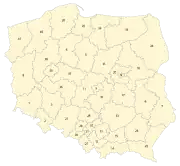 Sejm constituency distribution map