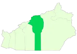 Location of Damghan County in Semnan province