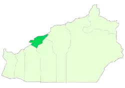 Location of Mehdishahr County in Semnan province