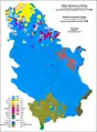 Ethnic structure of Serbia by settlements 1948.