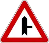 Intersection on a priority road with a non-priority road from right