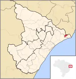 Location in Sergipe  state