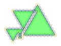 A serial-sided isogon order 11, internal angle 60°.Spirolateral 60°114,5,7,8.