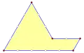 A serial-sided isogon order 5, internal angles 60° and 120°.