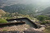 Serpentine Stairs to Dhosi Hill Crater from Kultajpur side in Haryana.