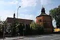 Octagonal wooden bell tower