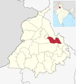 Location in Punjab