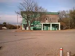 The Shamrock Museum building was originally a general store.

 Building from 1927, said to be an abandoned auto dealership.