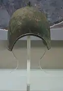 Shang dynasty bronze helmet