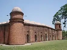 Image 10Sixty Dome Mosque in Mosque city of Bagerhat was built in the 15th century and is the largest historical mosque in Bangladesh, as well as a World Heritage Site. (from History of Bangladesh)