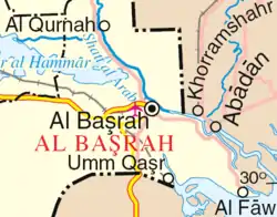 Basra area map.