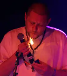 Ryder performing with Happy Mondays at Coachella in 2007